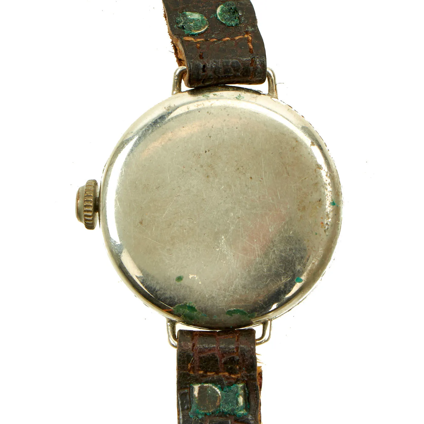 Original British WWI Officer's Trench Wrist Watch with Shrapnel Protector - circa 1915