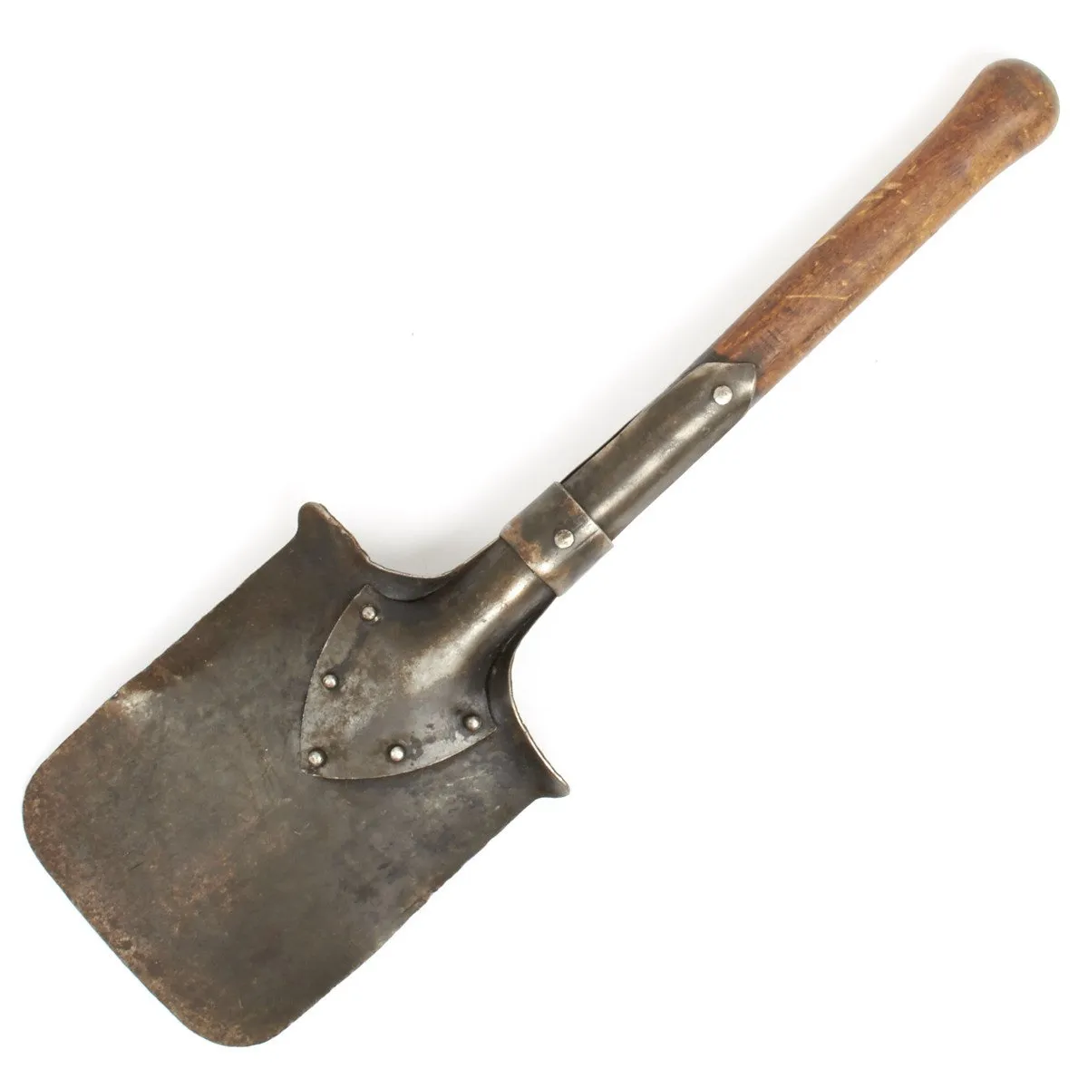 Original French WWI Entrenching Shovel Dated 1917