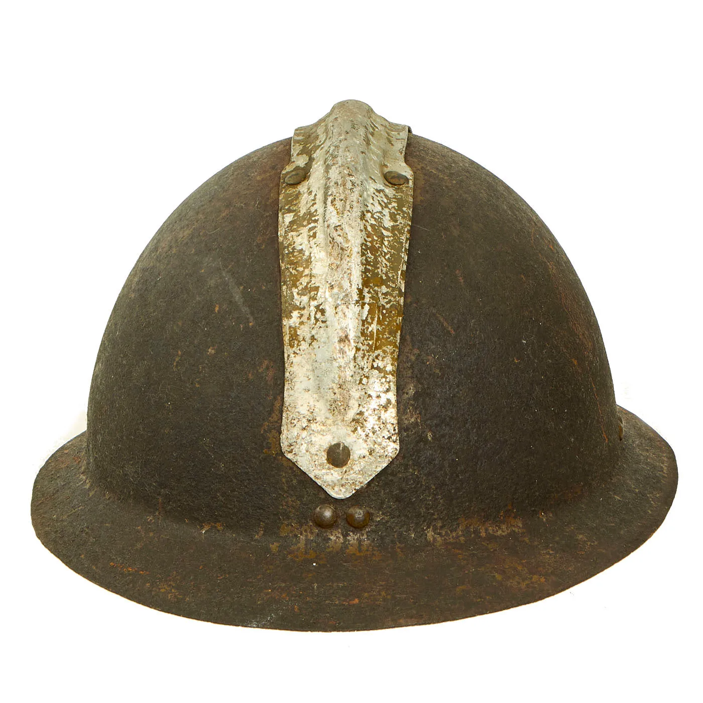 Original Thailand WWII French Model 1926 Adrian Helmet With Siam Badge