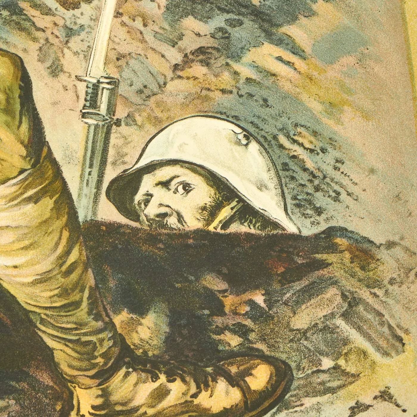 Original U.S. WWI 1918 Lend the Way They Fight Buy Bonds to your Utmost Poster