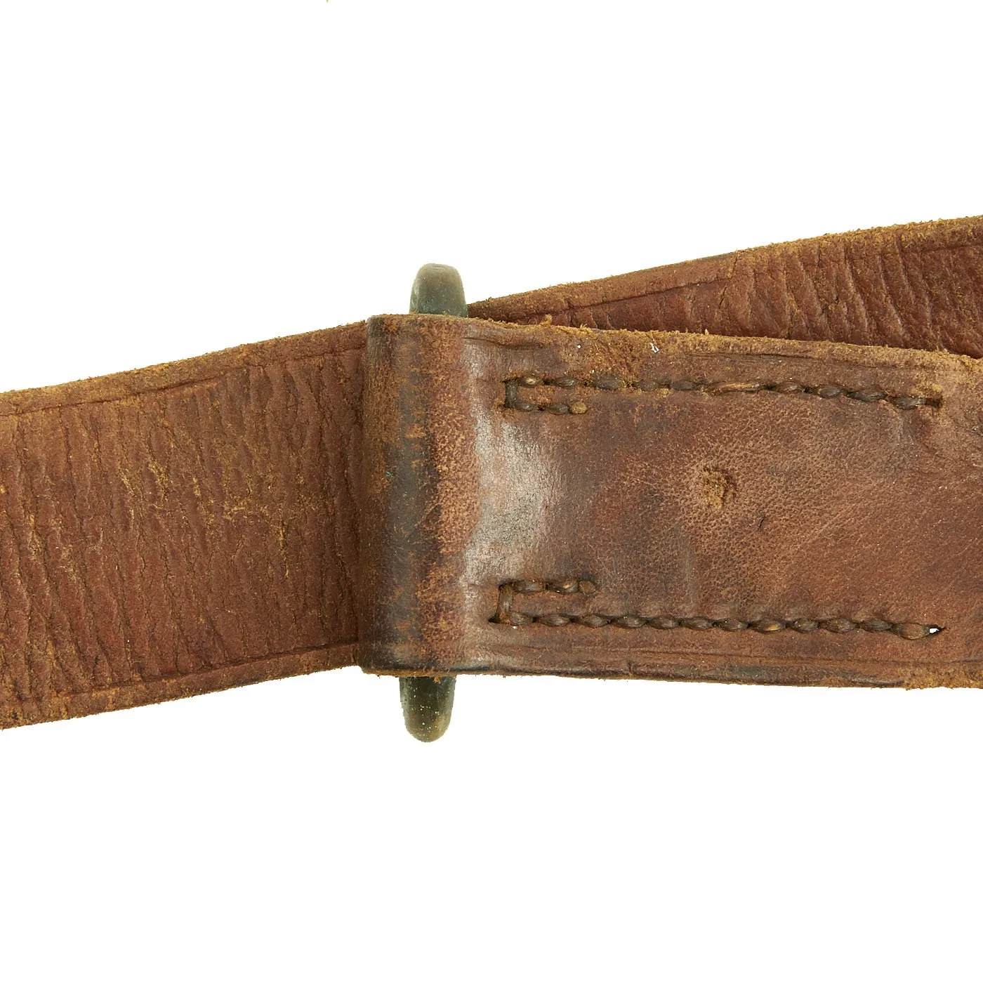 Original U.S. WWI M1907 Pattern Springfield Rifle Leather Sling by Duncan - dated 1917