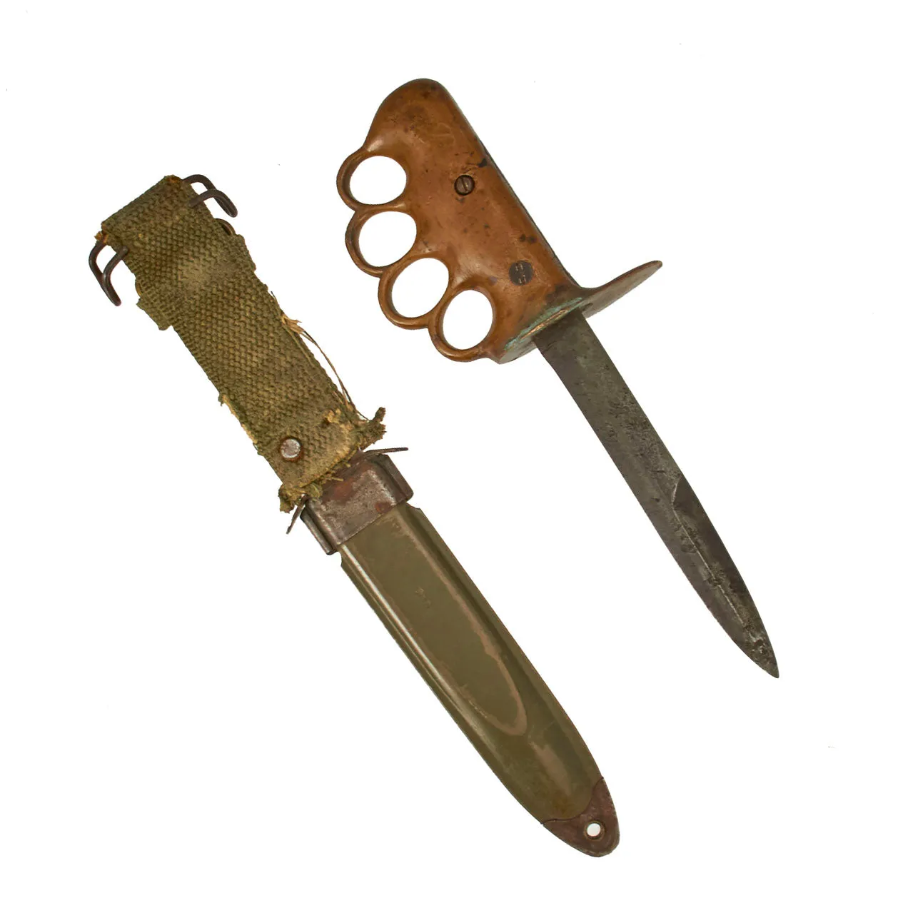 Original U.S. WWII Custom Mk3 Knuckle Duster Fighting Knife As Seen in Book Signed By Author - Page 66