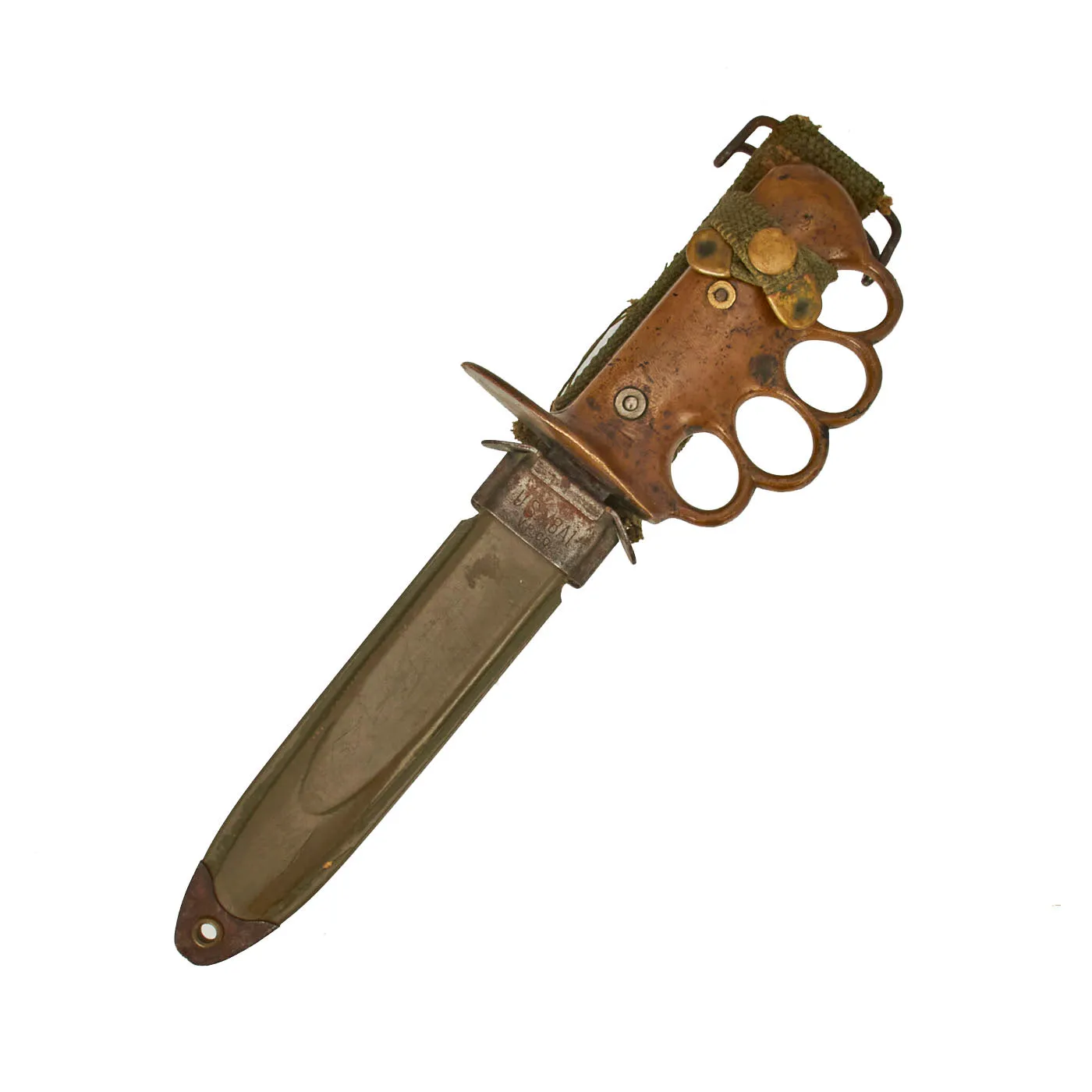 Original U.S. WWII Custom Mk3 Knuckle Duster Fighting Knife As Seen in Book Signed By Author - Page 66