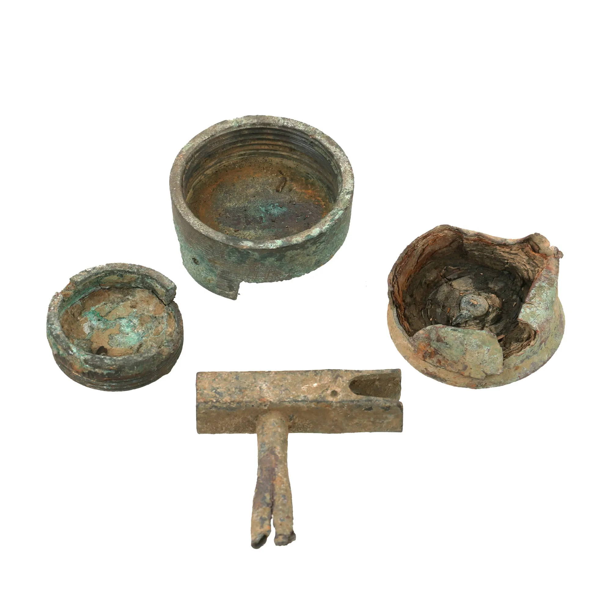 Original WWI French Battlefield Excavated Relic Collection - Helmet, Canteen, Barbed Wire, Inert F-1 Grenade Shells & More!