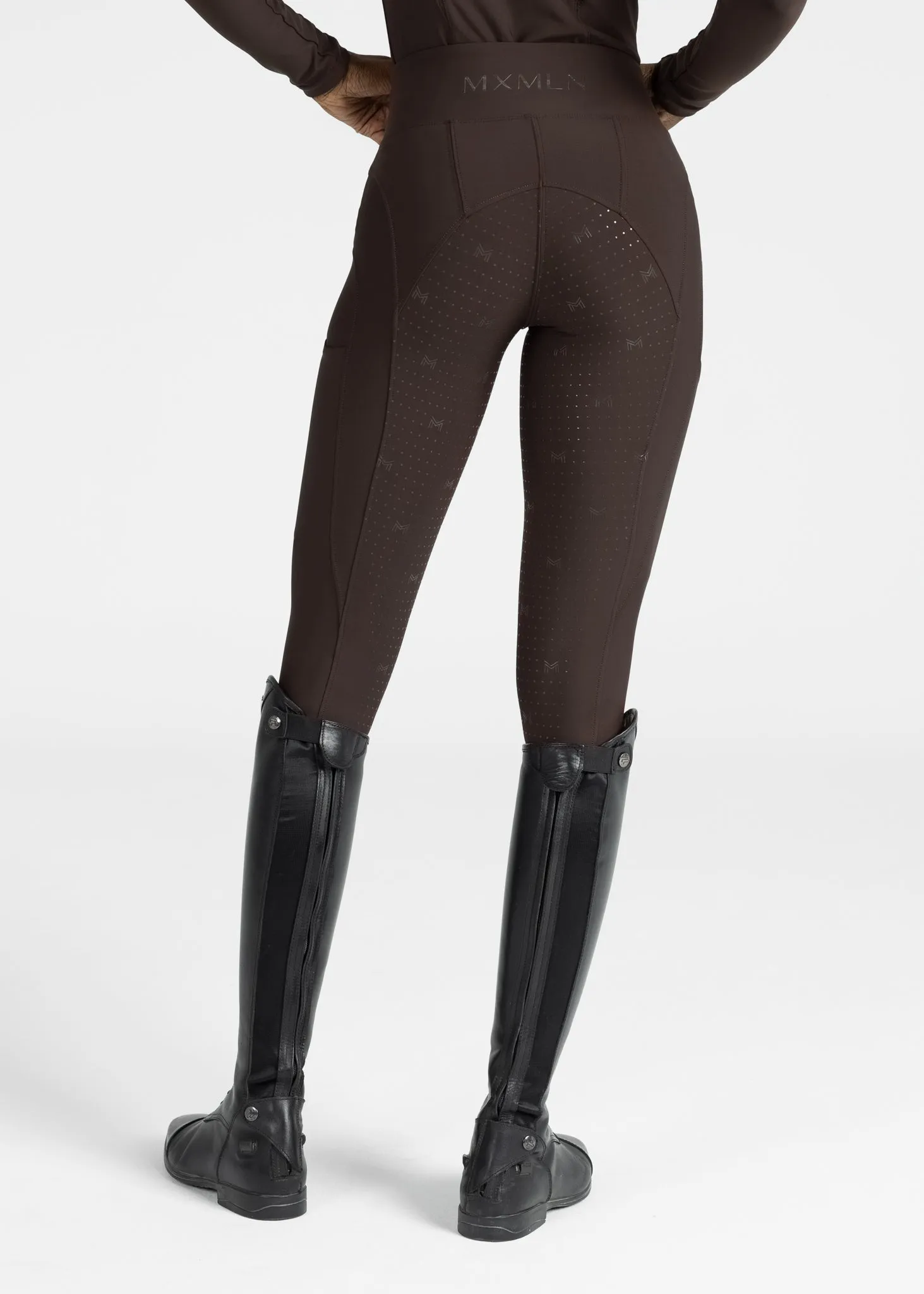 Outline Riding Leggings (Chocolate)