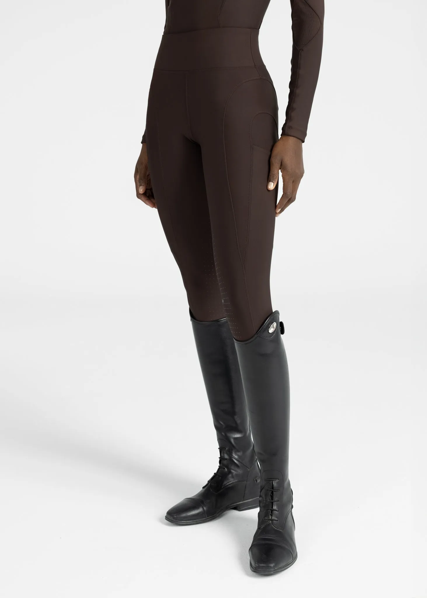 Outline Riding Leggings (Chocolate)