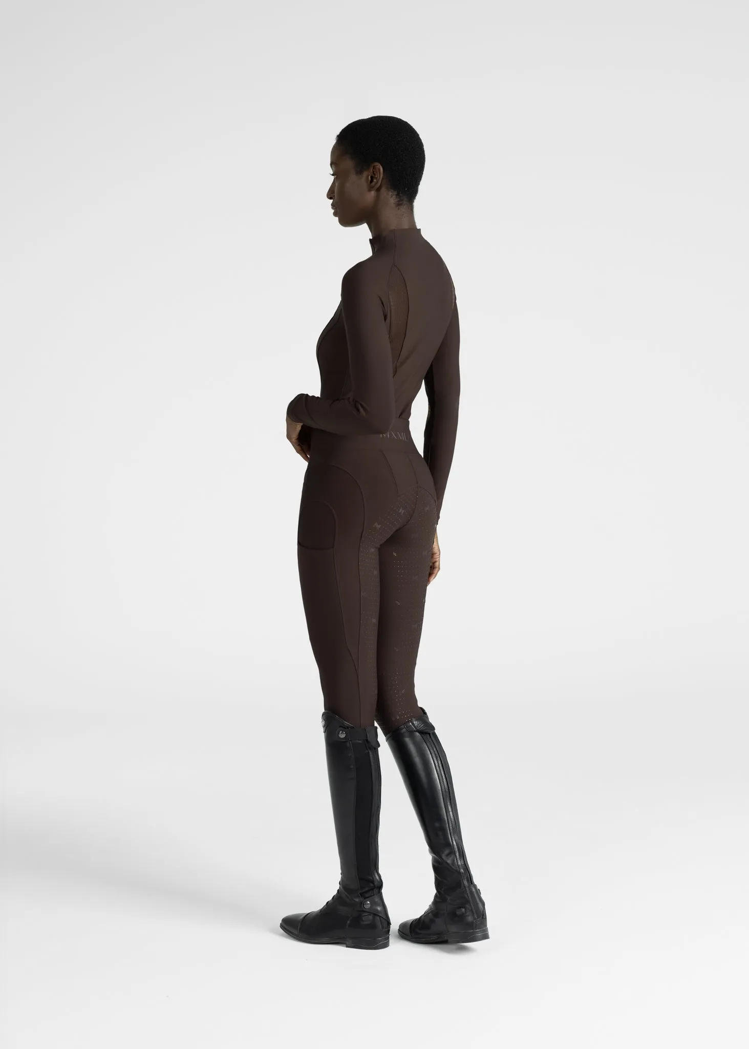 Outline Riding Leggings (Chocolate)