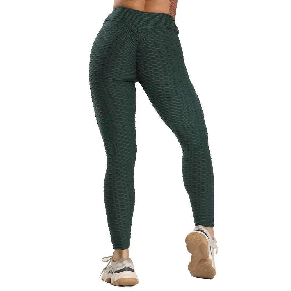 Plus Size Scrunch Leggings Women Black Anti-Cellulite Leggings - High Waist Fitness Leggings Bodybuilding Jeggings Women Pants XS-4XL (2U24)(BAP)(TBL)