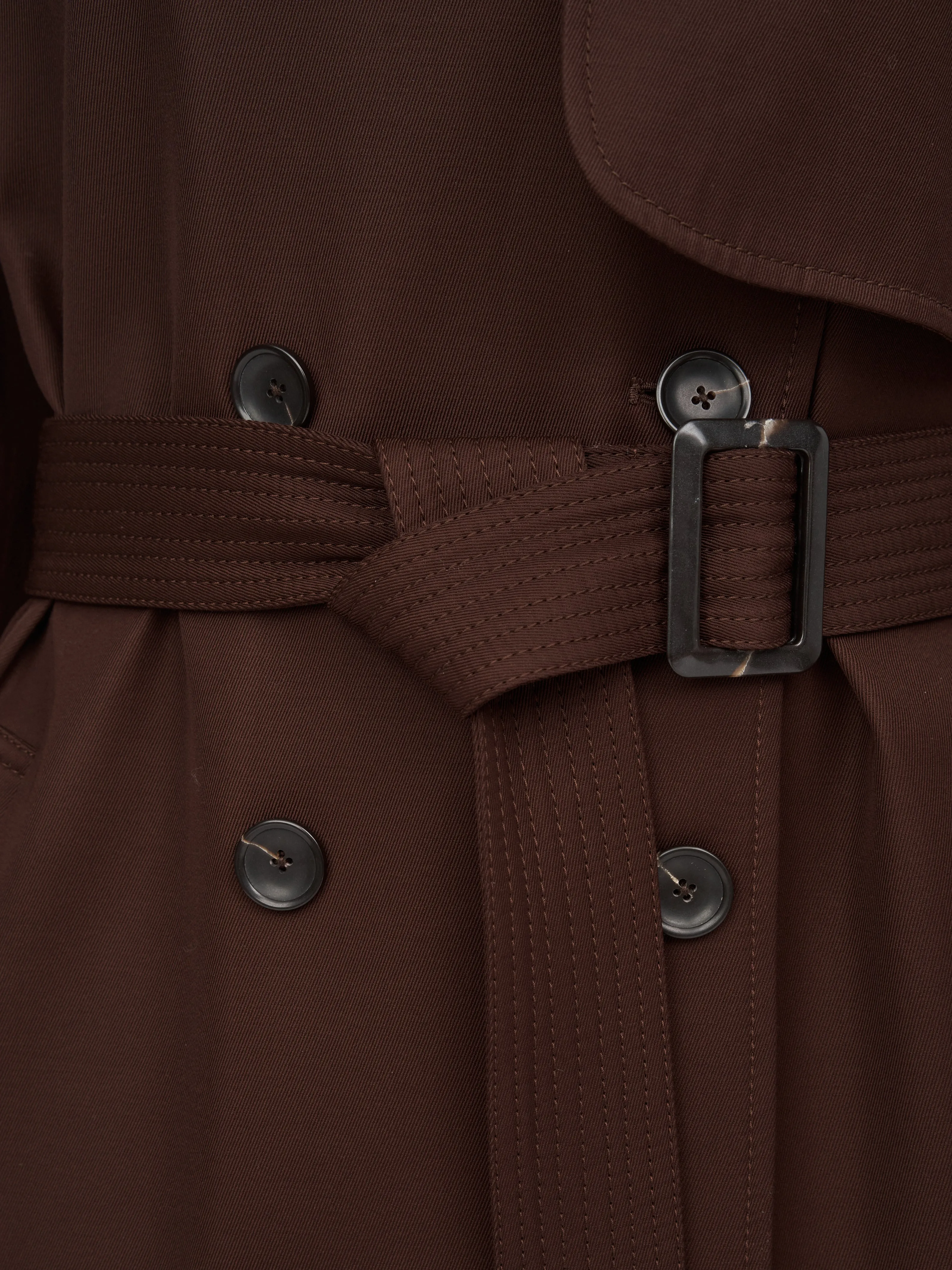 Rain Guard Trench Coat in Bitter Chocolate