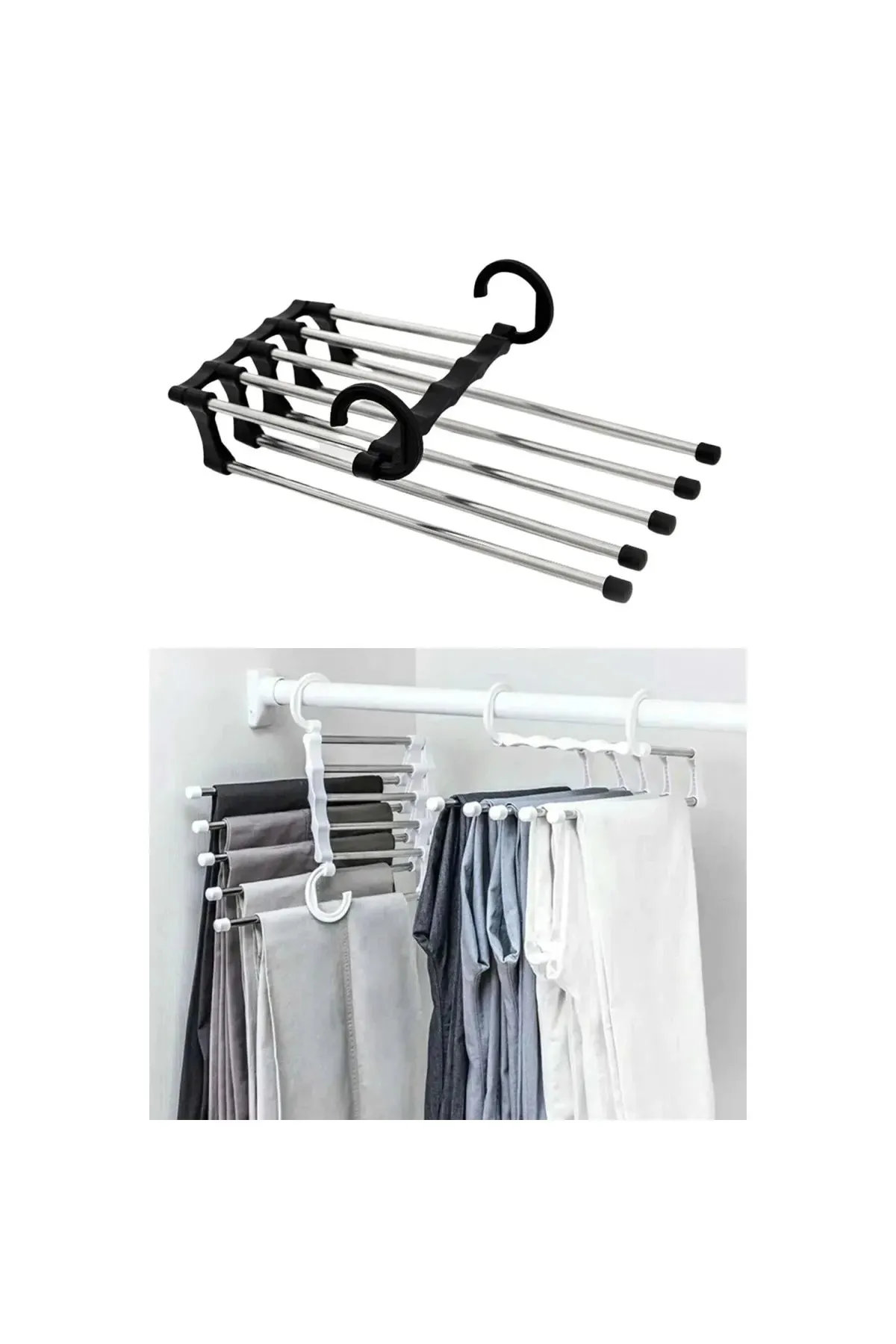 Rena Shop Movable Closet Trousers Tie Shawl Hanger System Organizer