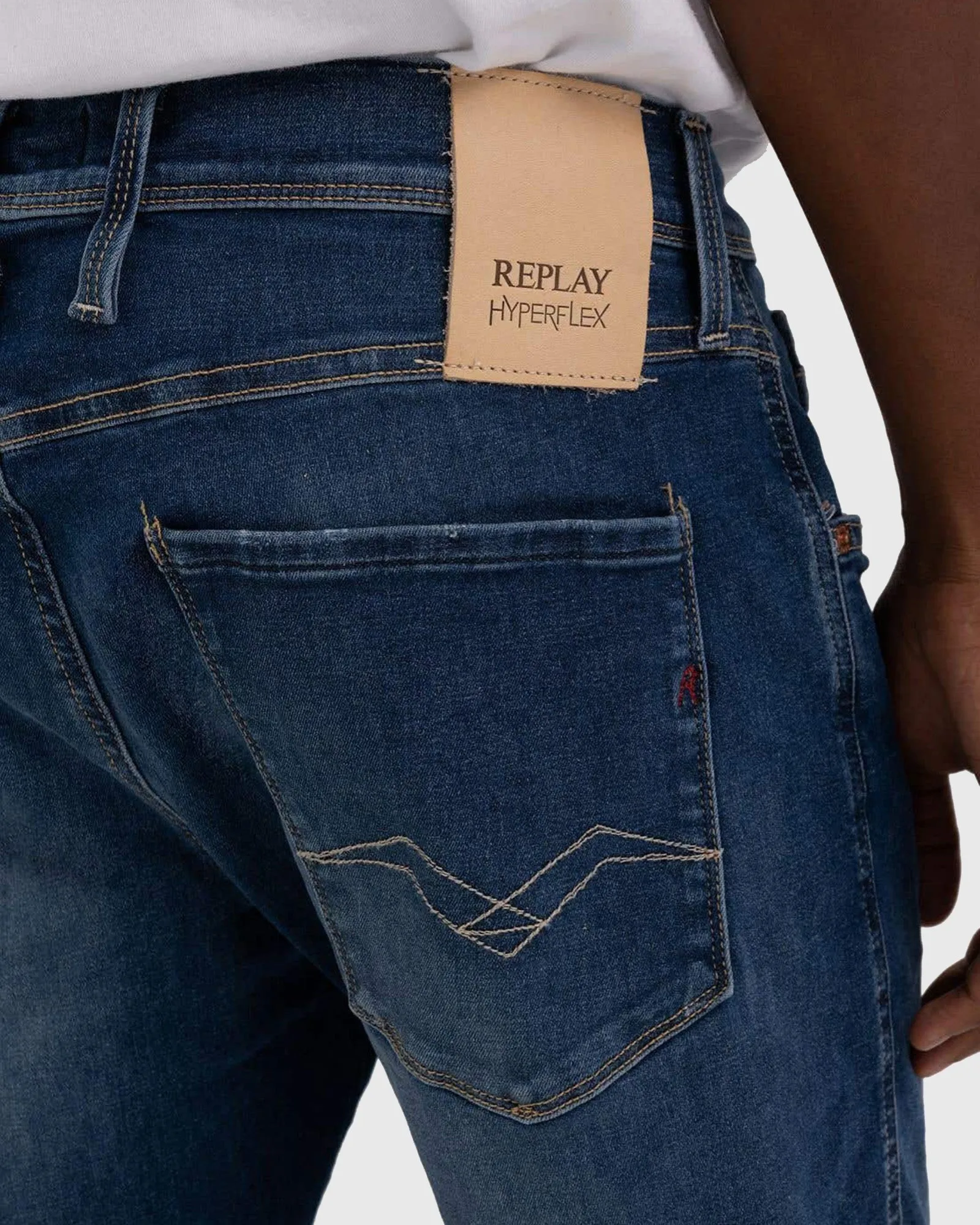 REPLAY ROR1661914Y BLUE ANBASS HYPERFLEX JEANS