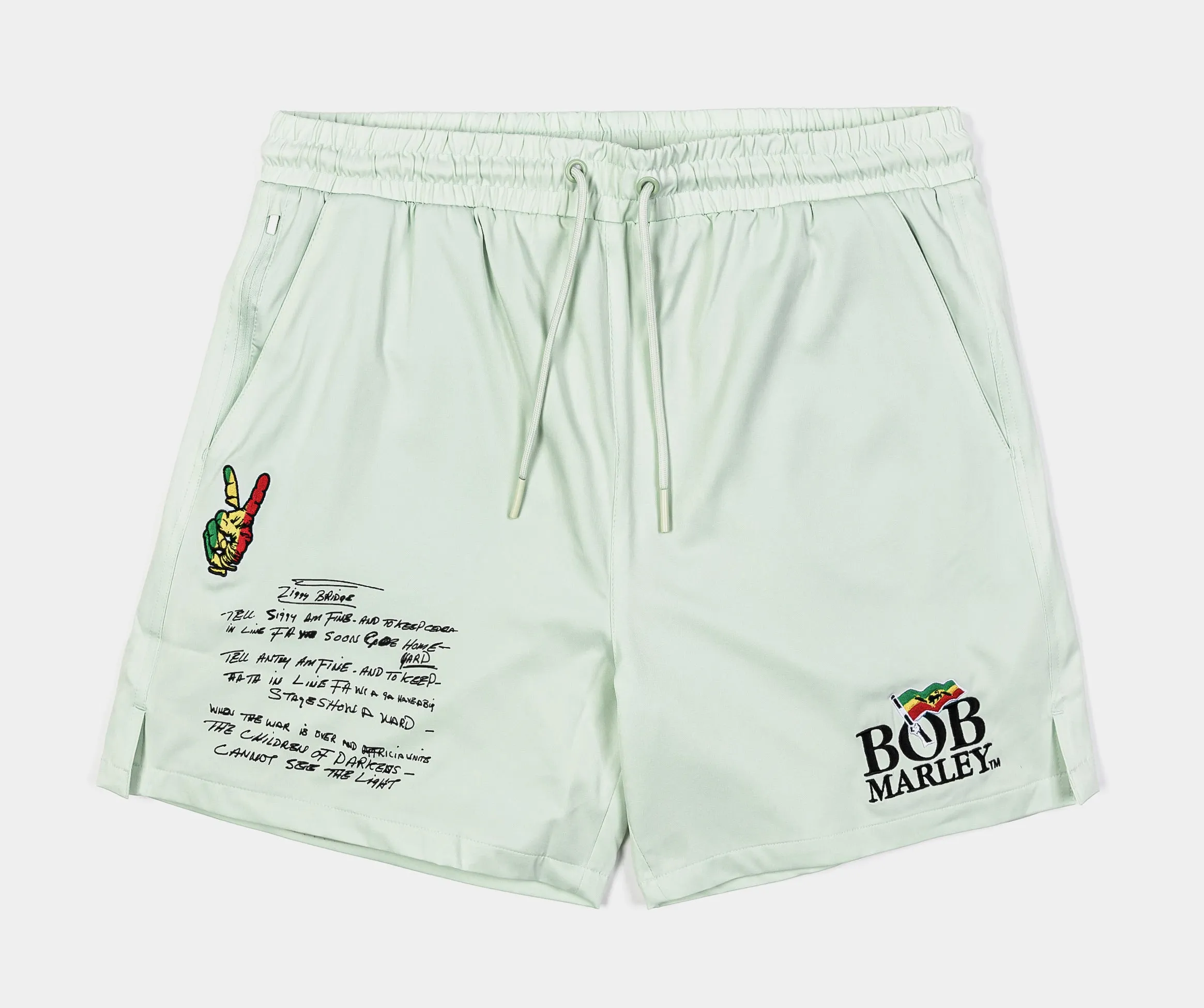 SP x Bob Marley Lyrics Mens Shorts (Sage)