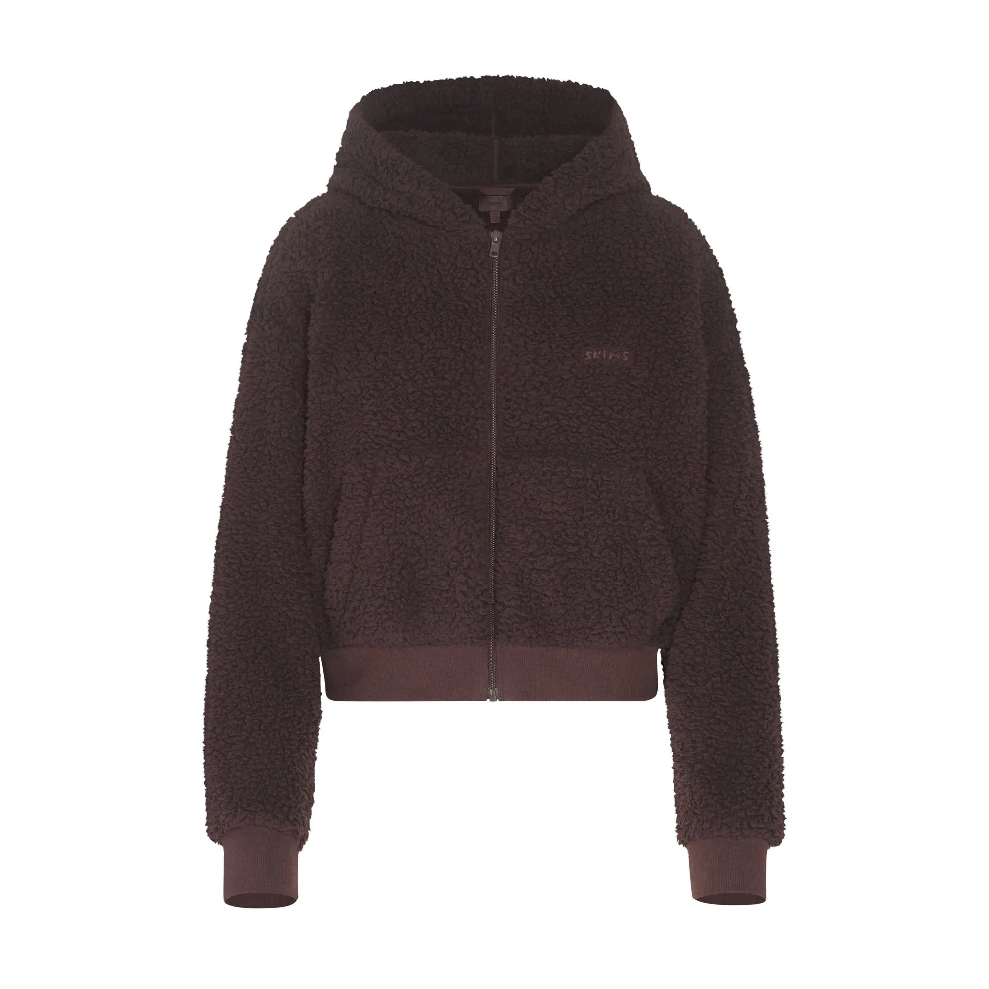 TEDDY ZIP UP HOODIE | ESPRESSO