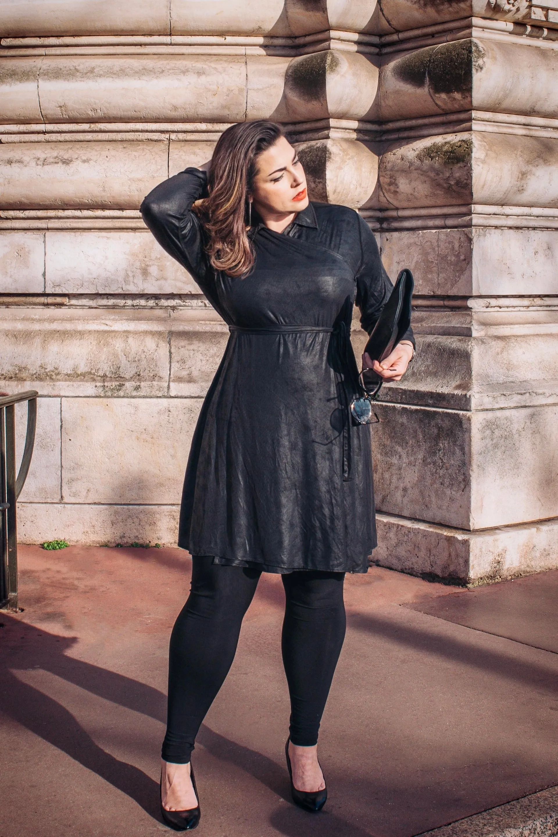 Trench Dress | Reversible Onyx