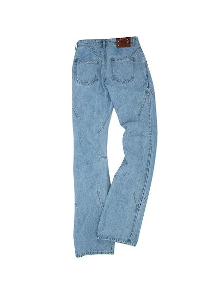 Tripot Coated Flare Jeans | Blue