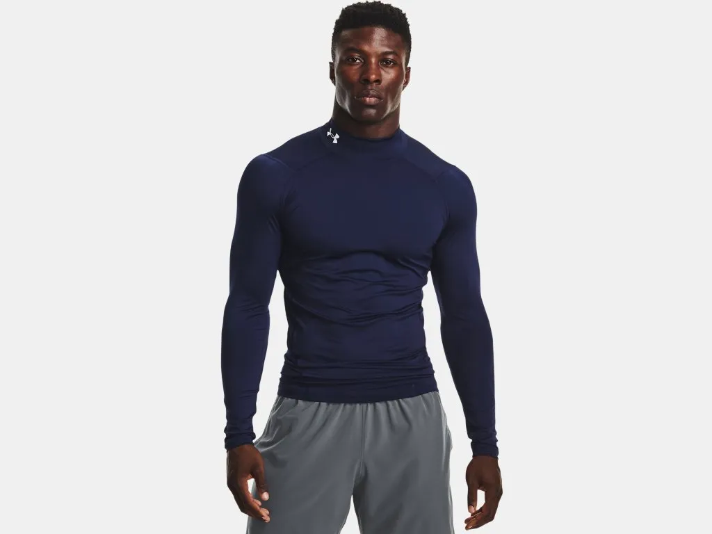 UA Men's HeatGear® Armour Mock Long Sleeve