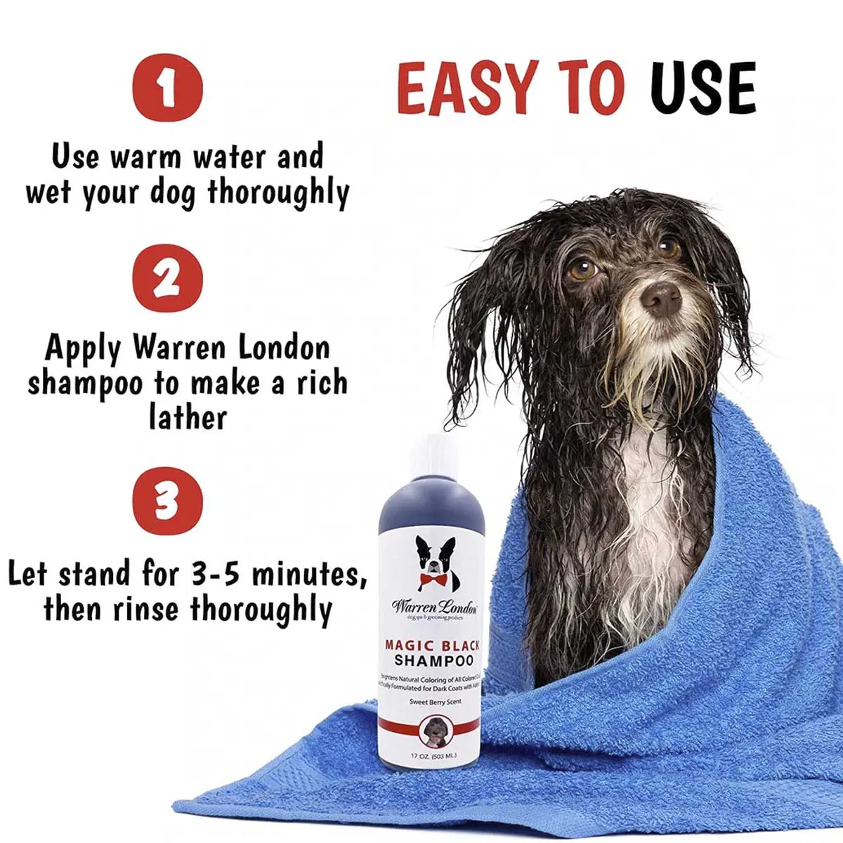 Warren London Black Magic Brightening Dog Shampoo