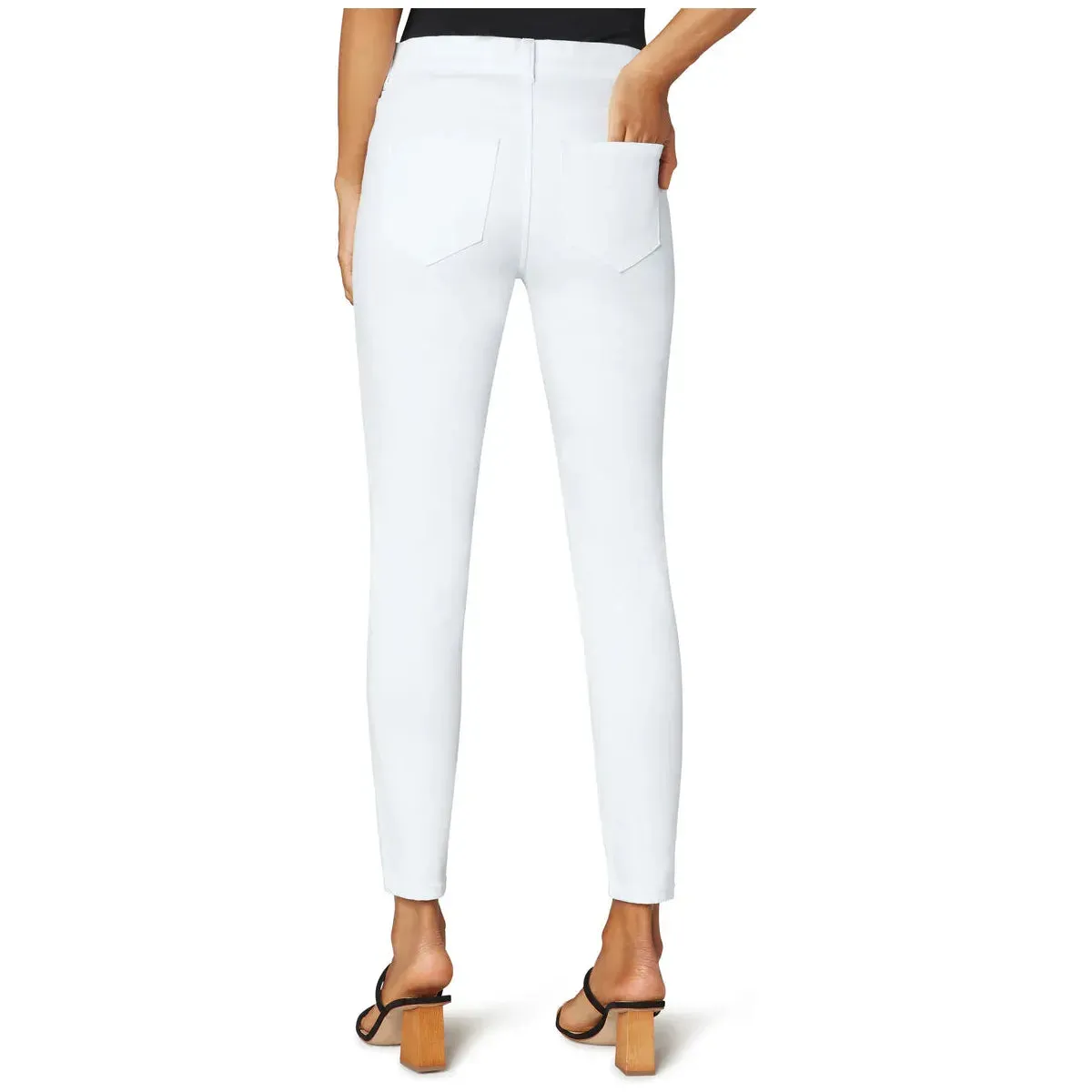 White Gia Glider Ankle Skinny Jeans