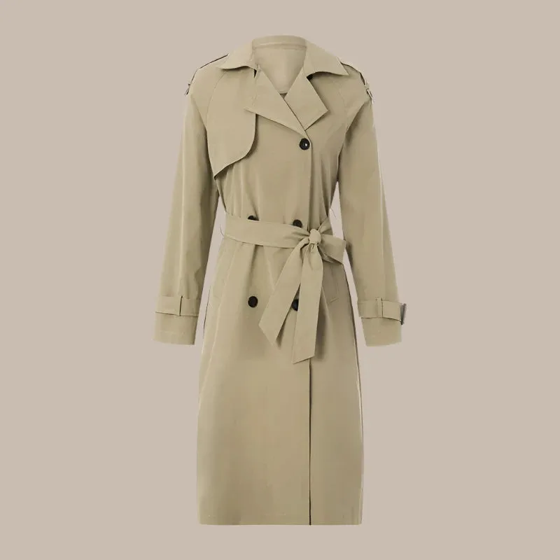 Windproof Trench Coat for Women's