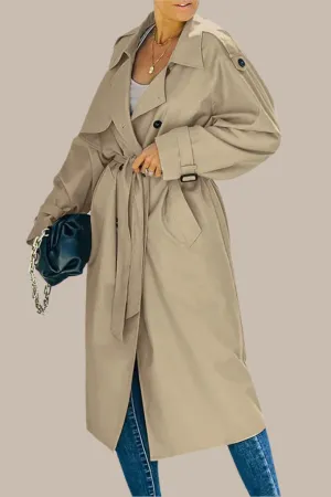 Windproof Trench Coat for Women's