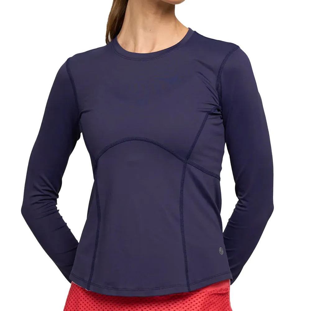 Women`s Elite Titan Long Sleeve Tennis Top Eggplant