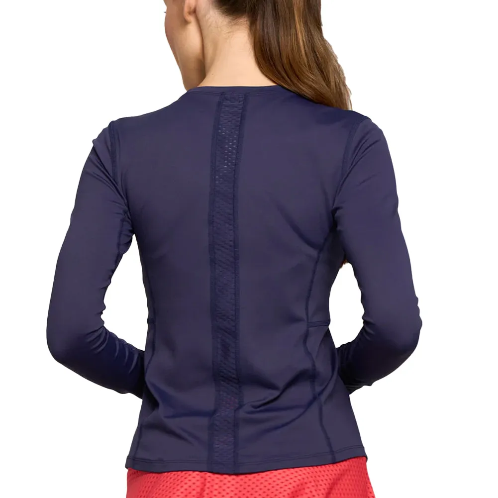 Women`s Elite Titan Long Sleeve Tennis Top Eggplant