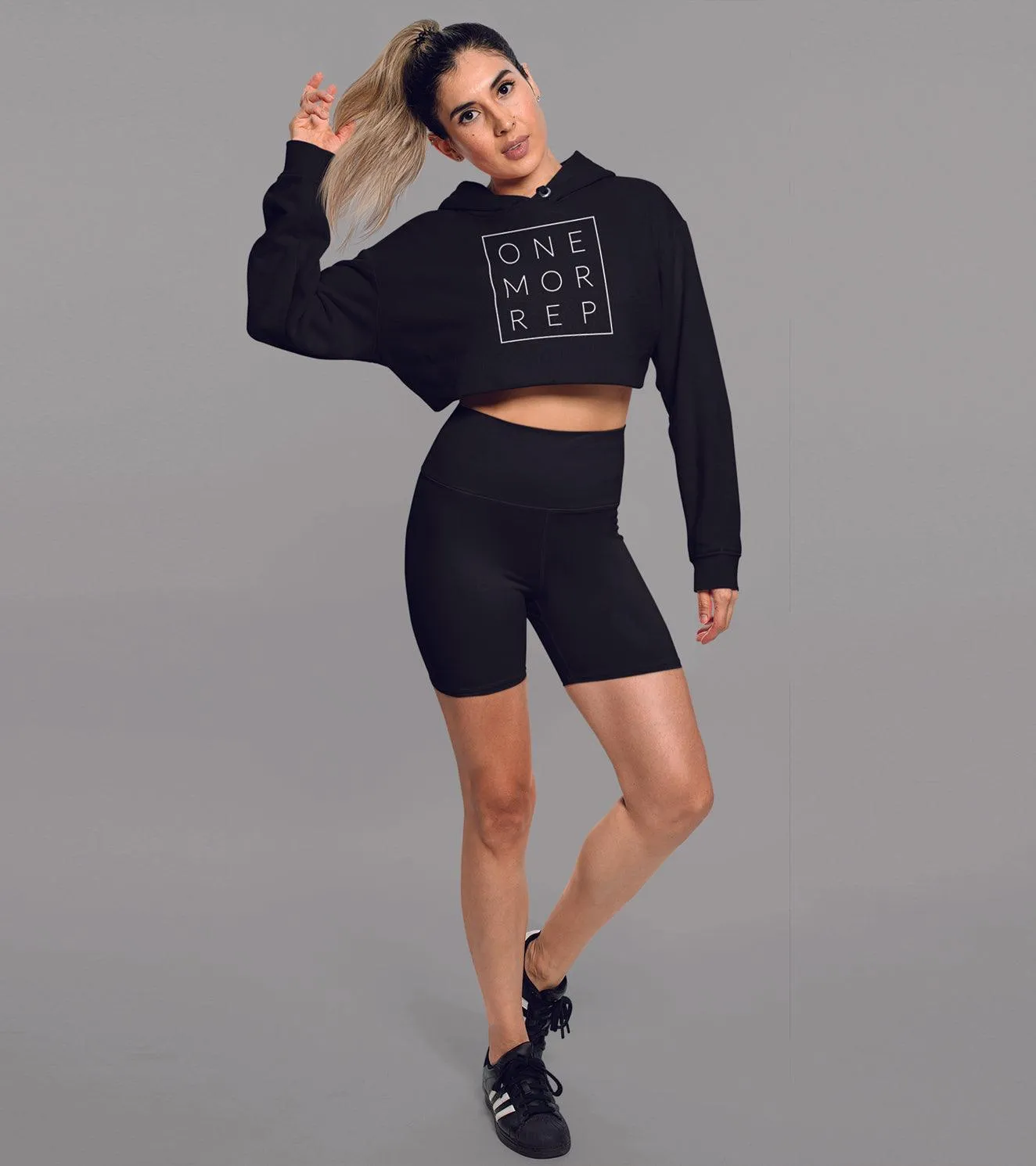 Women's One more rep crop Hoodie