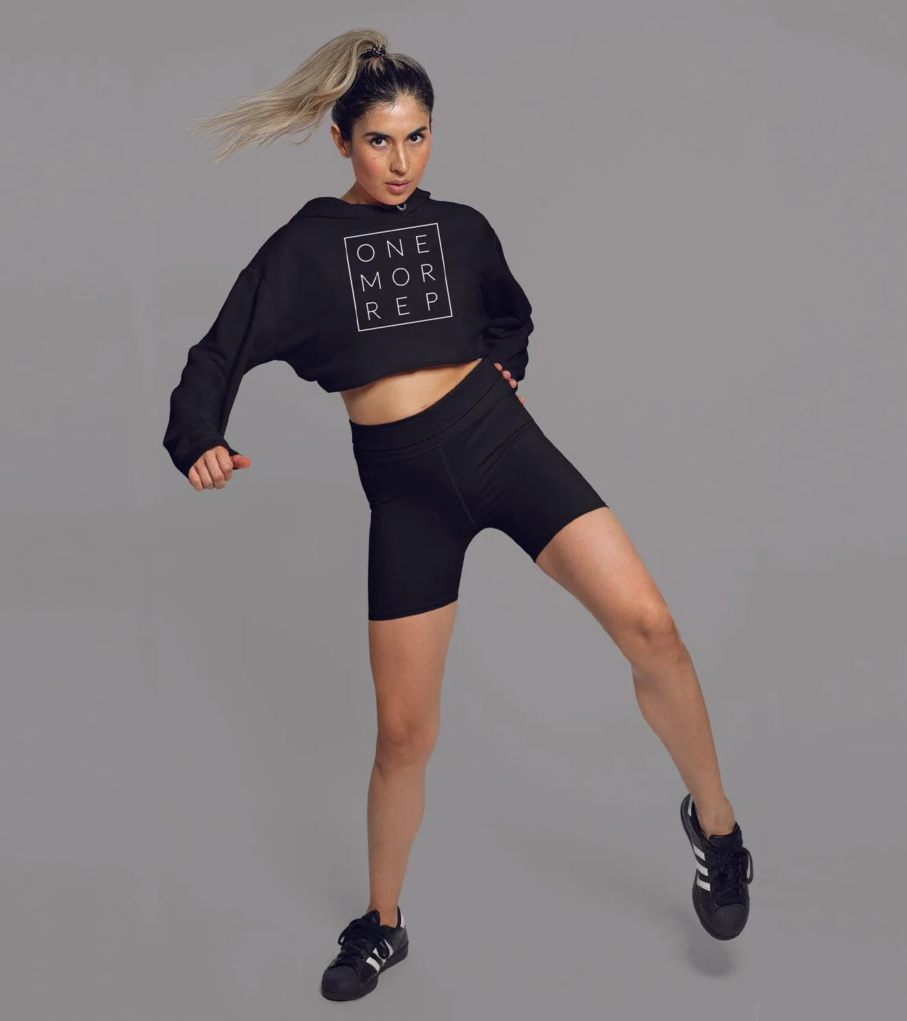 Women's One more rep crop Hoodie