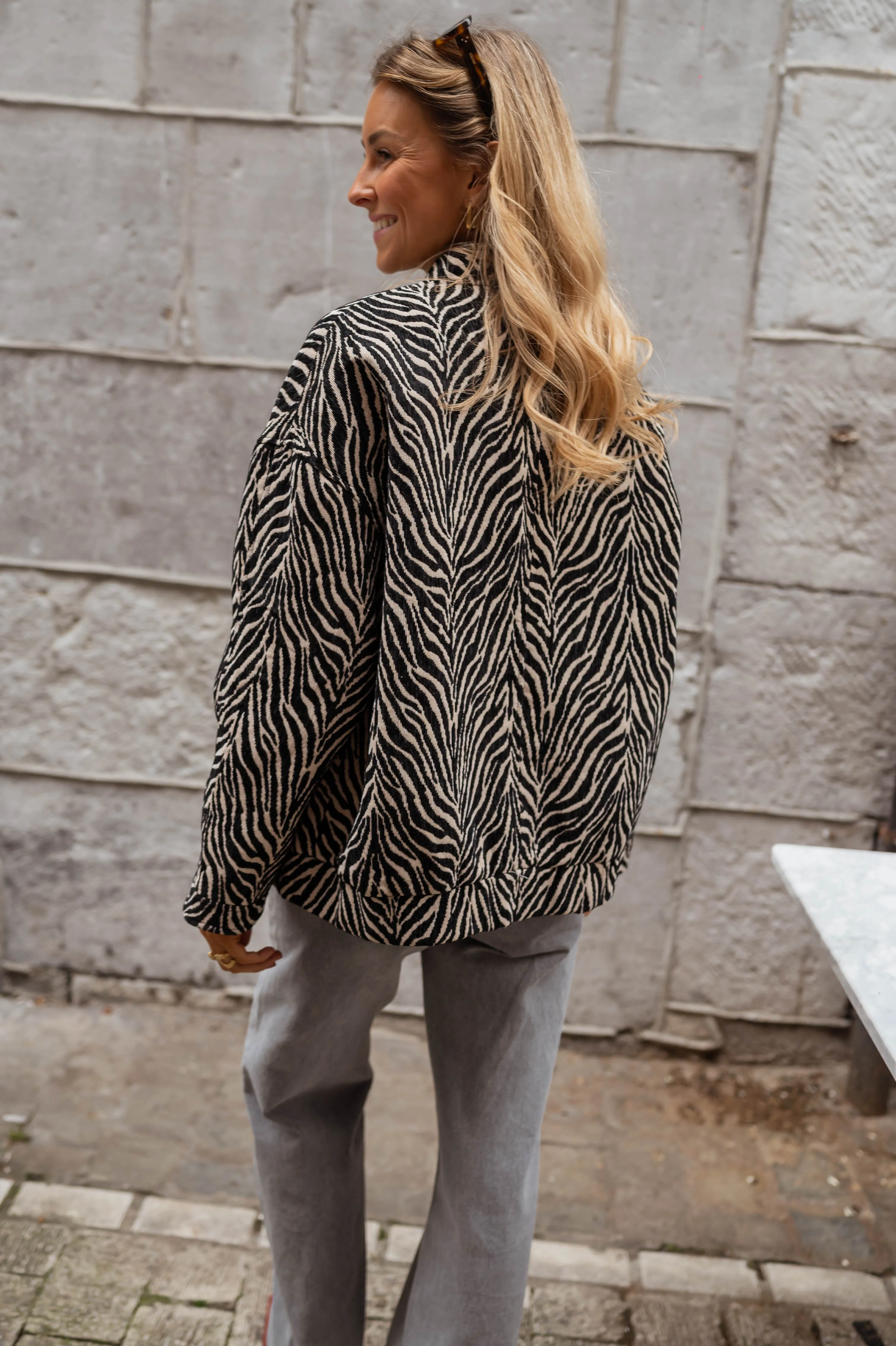 Zebra Sarah Bomber Jacket